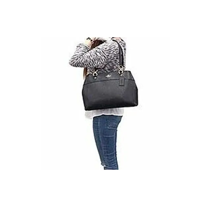 COACH Brooke Grained Leather Briefcase Handbag Shoulder Bag Large Size Women's Black-8