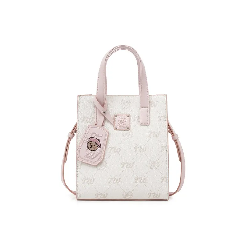 Teenie Weenie Polyvinyl Chloride Handbag Regular Women's Fresh Look Girly Pink-0