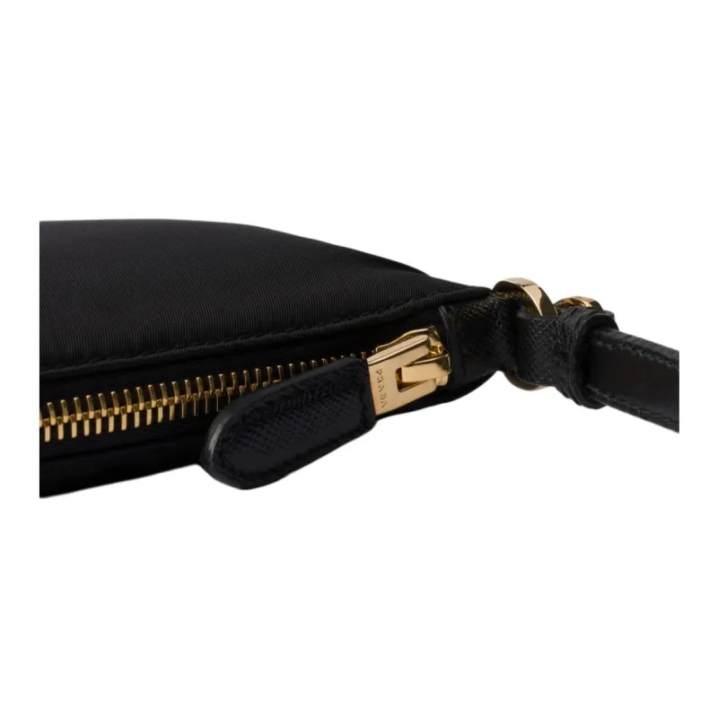 PRADA Re Nylon Recycled Nylon Shoulder Bag, Crossbody Bag Women's Black-4