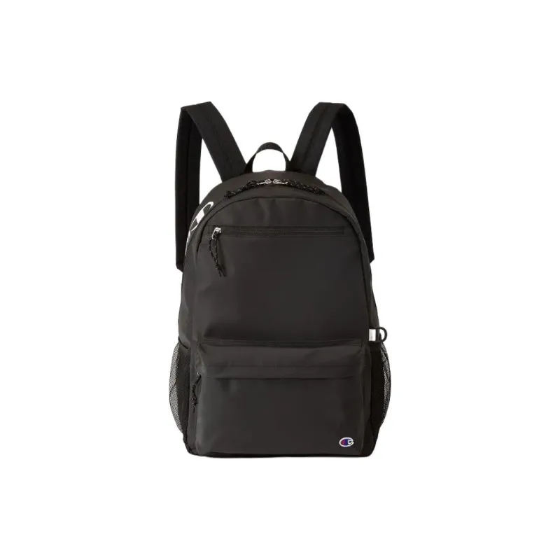 Champion Recycled Polyester Patchwork Canvas Backpack Unisex Black Purple-0