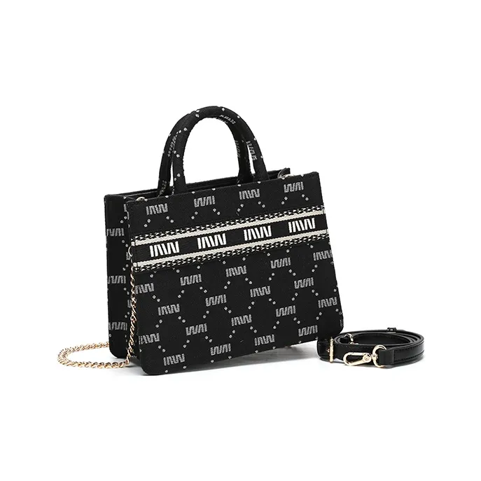SEPTWOLVES Polyester Crossbody Bags Handbags Regular Women's Black-1