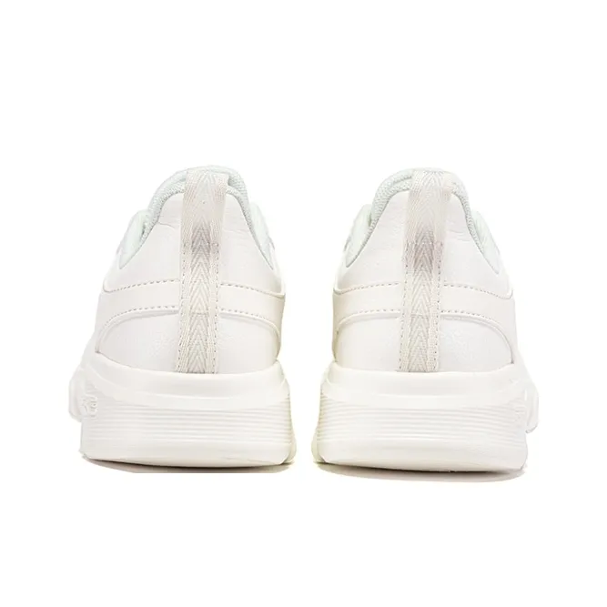 Erke Lightweight Anti-Slip Low-Top Casual Running Shoes Women's White Purple-3