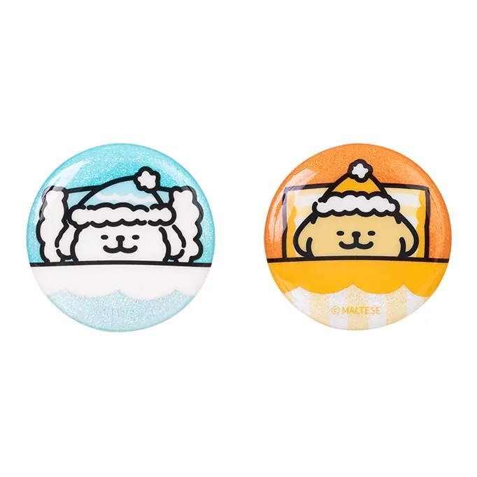 Line Puppies Pajama Theme Badge Combination Bag Decoration Badges-0