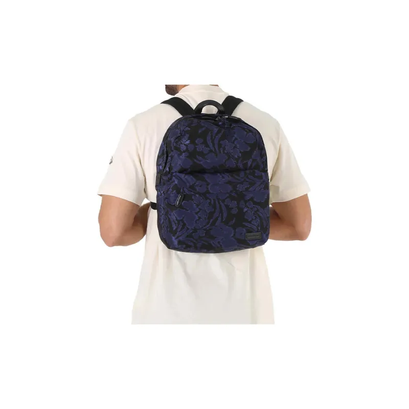 FERRAGAMO Nylon Backpack Regular Men's Blue Black-6