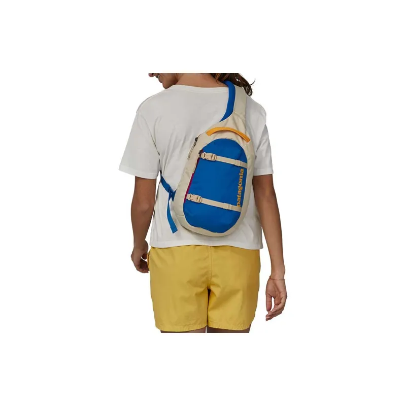 Patagonia Recycled Polyester One Shoulder Crossbody Fanny Pack Sling Bags Regular Unisex Belay Blue-4