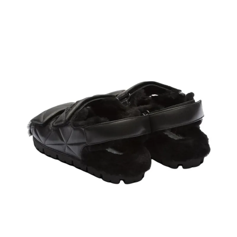 PRADA Beach Sandals Women's Black-3