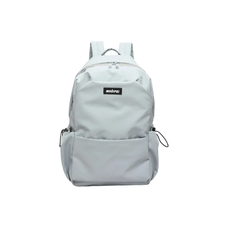 MINLUBAOLUO Nylon Fabric Backpack Unisex Light Gray/Khaki/Orange/Black-0