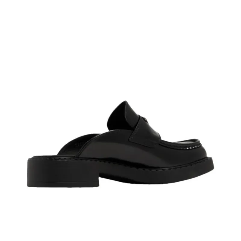 PRADA Abrasion Resistant Closed Toe Slippers Men's Black-1