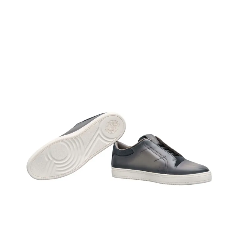 BERLUTI Playtime Scritto Low Top Skateboard Shoes Men's Black-4