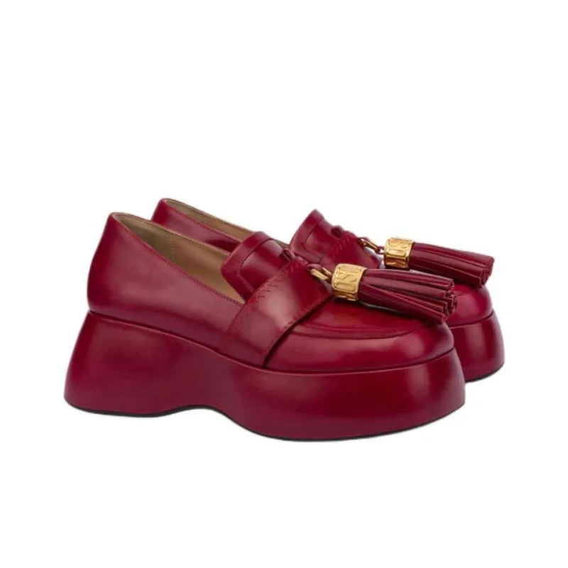 MOSCHINO Loafers Women's Red-2