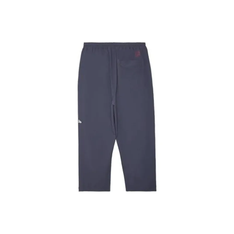 New Era Blue And White Porcelain Series Knitted Sweatpants Unisex Navy Blue-1
