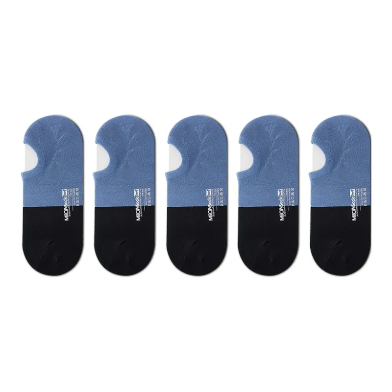 MIIOW No Show Socks Men's 5 Pack-7