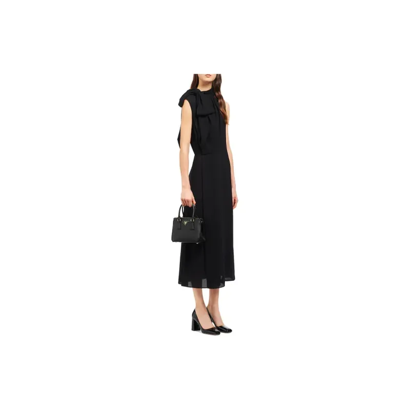 PRADA Saffiano Leather Crossbody Bag Handbag Shoulder Bag Mini Women's Black-4