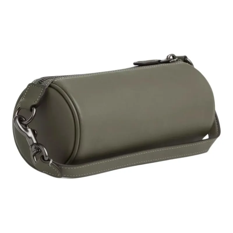 COACH Nolita Smooth Leather Handbag, Shoulder Bag Women's Gunmetal & Army Green-1