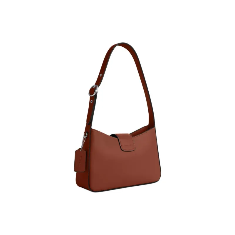 COACH Eliza Refined Calfskin Handbag, Shoulder Bag Women's Rosewood-1