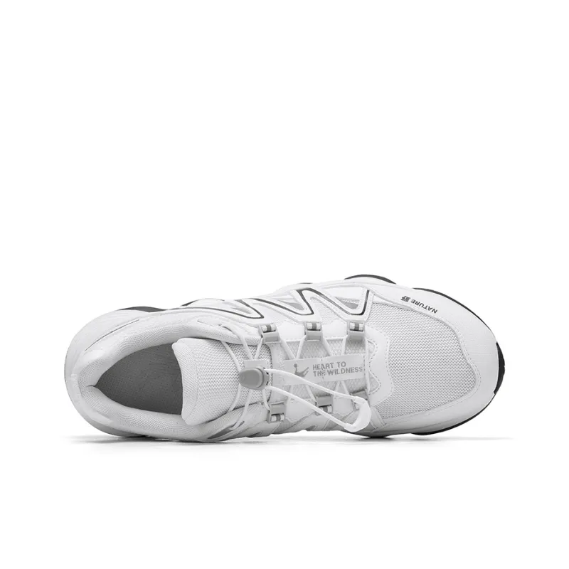QIAODAN Visit Cushioning And Breathable Low Top Outdoor Trail Running Mountaineering Shoes Men's Lightning Gray-2