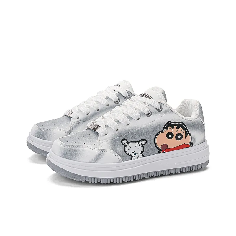 Crayon Shinchan Low Top Skateboard Shoes Unisex-8