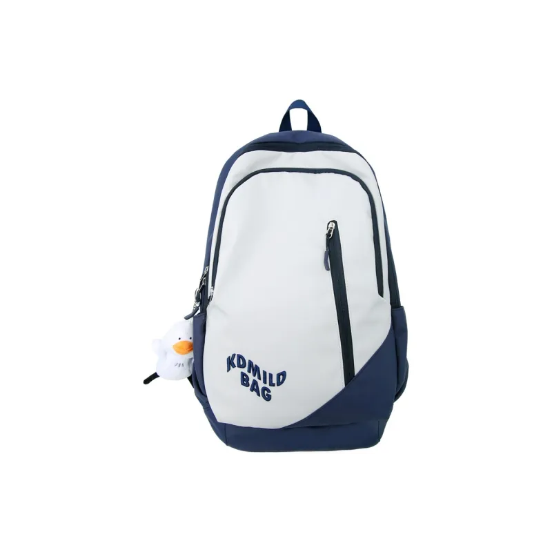 KAMLUI Nylon Backpack Unisex Red/Light Gray/Black/Orange Red/Khaki/Blue-18