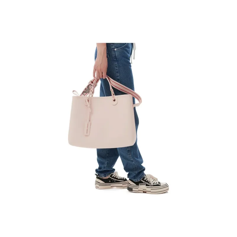 EMPORIO ARMANI Polyester Tote Bag, Shopping Bag, Shoulder Bag, Crossbody Bag, Handbag Mini Women's Nude-7