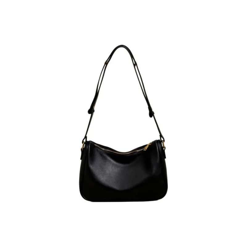 Carksky PU Shoulder Bag Women's Brown/Black-9