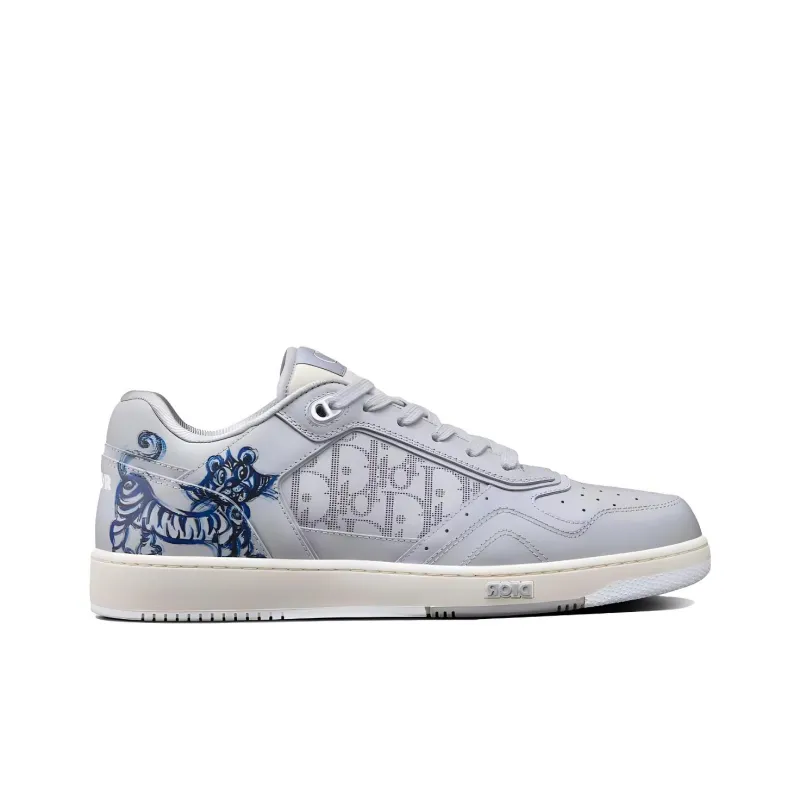 DIOR B27 Kenny Scharf Low Top Blue Tiger Print-1