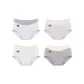 F Set-Bare Skin Baby Cotton-Purple+White+Gray+Blue (4 Pack)