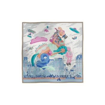 HERMES Silk Silk Silk Scarves Women's Multicolor