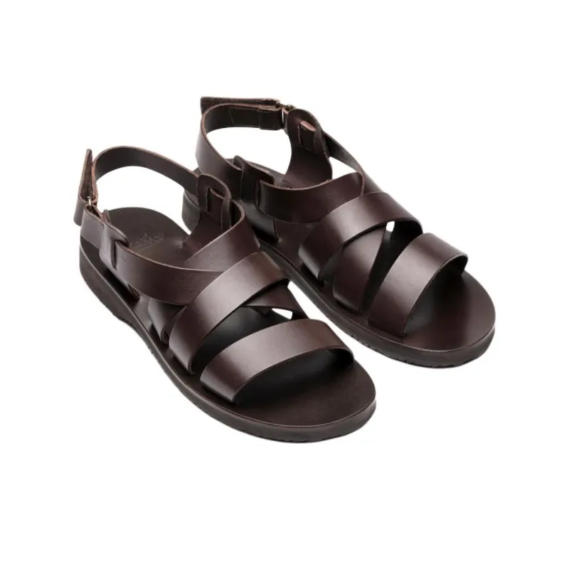 Paraboot Noumea Strap Sandals Men's Coffee-2