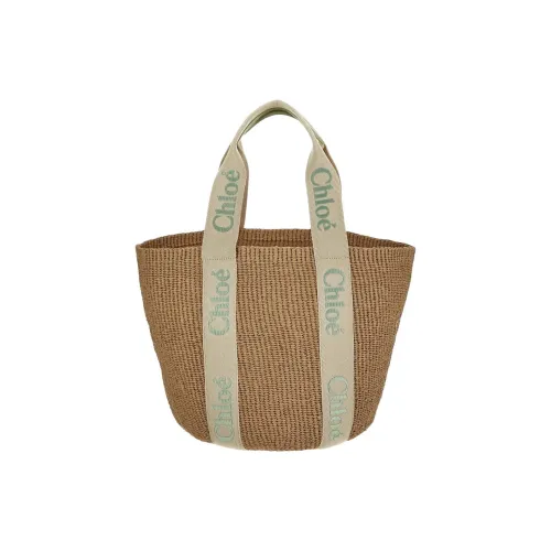 Chloe Paper One Shoulder Handbag Women's Beige