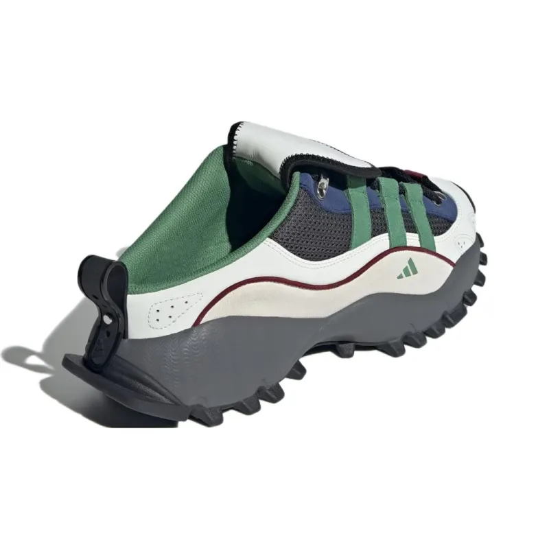 Adidas Abrasion Resistant Slip Resistant Wrap toe Slippers Unisex White Green Silver-3