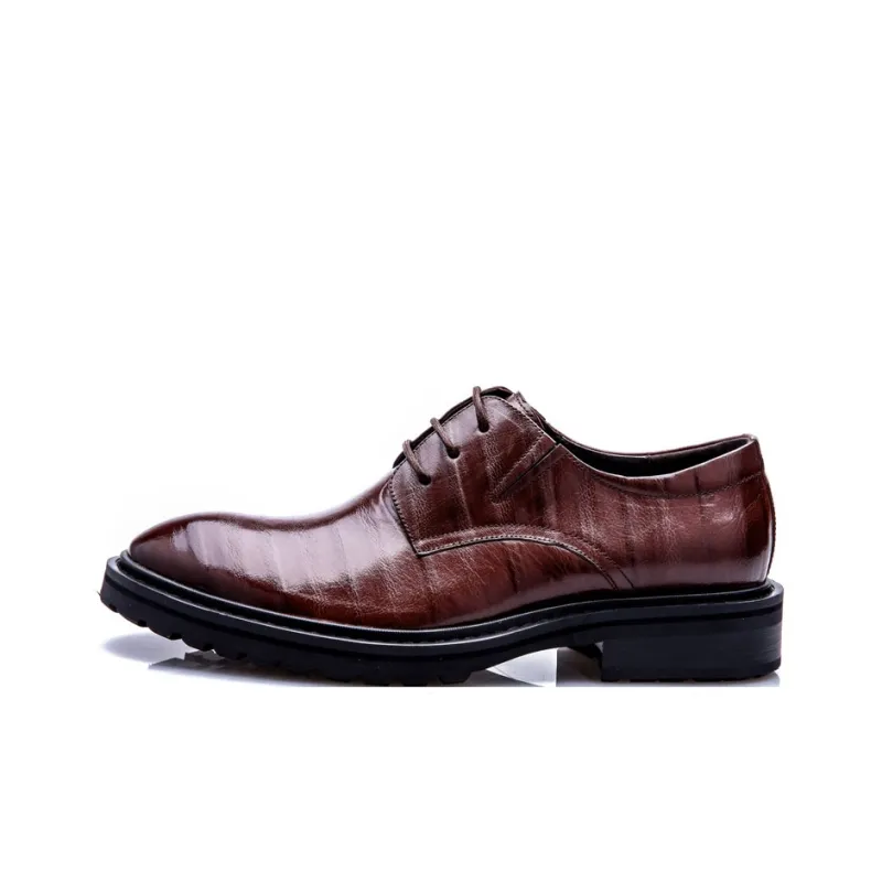 SHWEBALU Dress Shoes Men Low Top-9