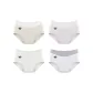 D Set-Bare Skin Baby Cotton-Blue+Green+Purple+White (4 Pack)