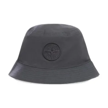 STONE ISLAND Logo Embroidered Bucket Hat