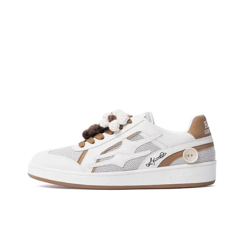 KILLWINNER Skateboard Shoes Unisex Low-Top White/Brown