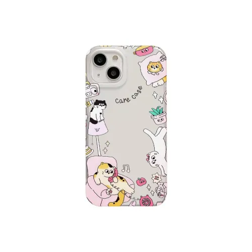 GYKZ TPU Material Home Cat Scratch Fully Enclosed High-Value Phone Case Compatible With Apple 13/Apple 14/Apple 15.
