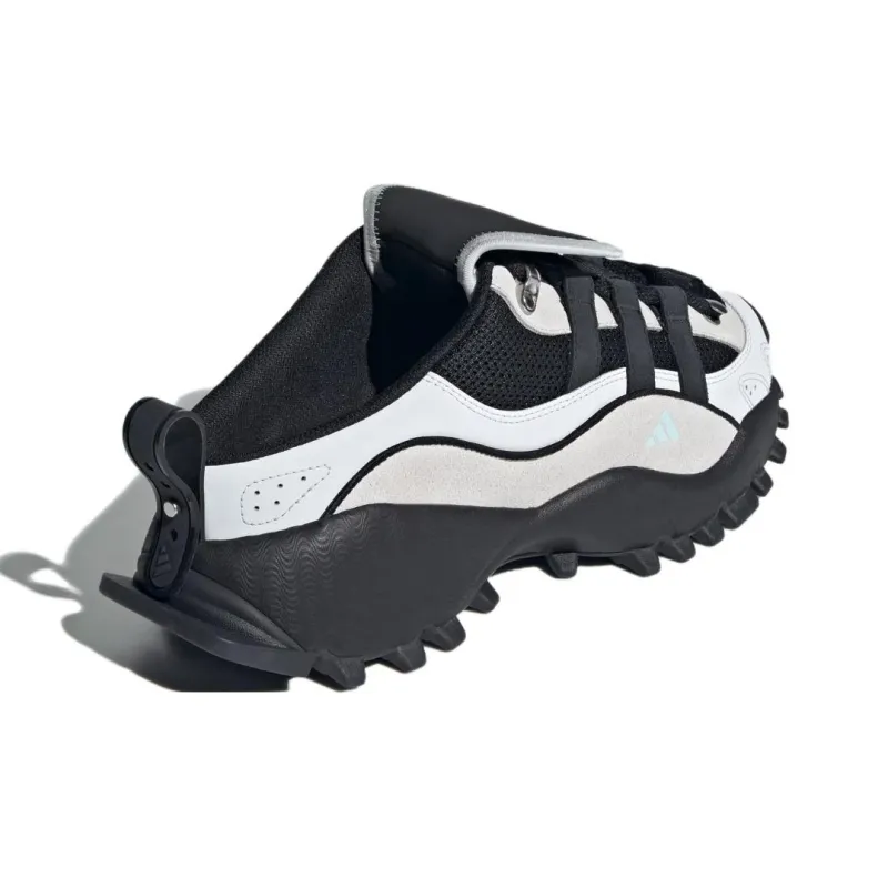 Adidas SEEULATER MULE Abrasion Resistant Slip Resistant Wrap toe Slippers Unisex Black Gray Color-3