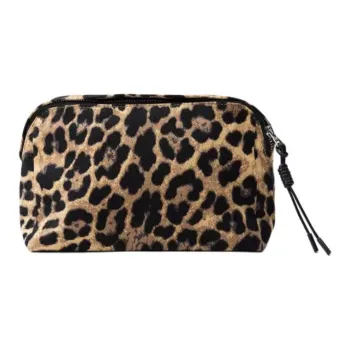 ZARA Fabric Makeup Bags Clutches Medium Size Women's Black Brown