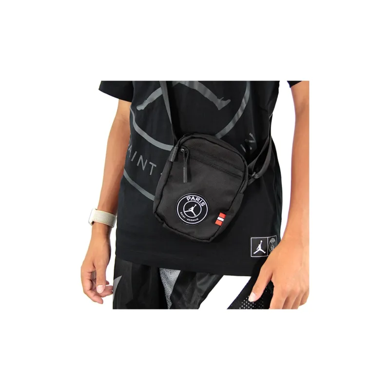 Jordan Paris, Collaboration Polyester Cell Phone Pouch, Shoulder Bag, Crossbody Bag Trumpets Unisex Black-5