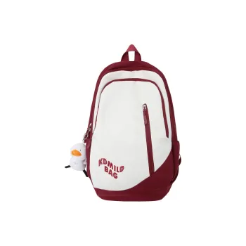 KAMLUI Nylon Backpack Unisex Red/Light Gray/Black/Orange Red/Khaki/Blue