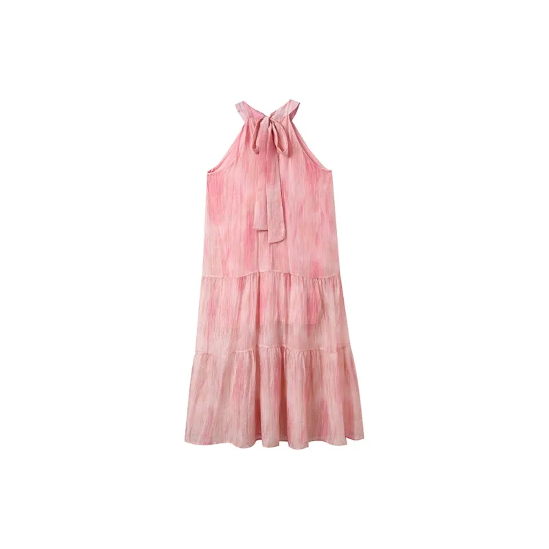 Adeworn Sleeveless Dress Women's Pink-1