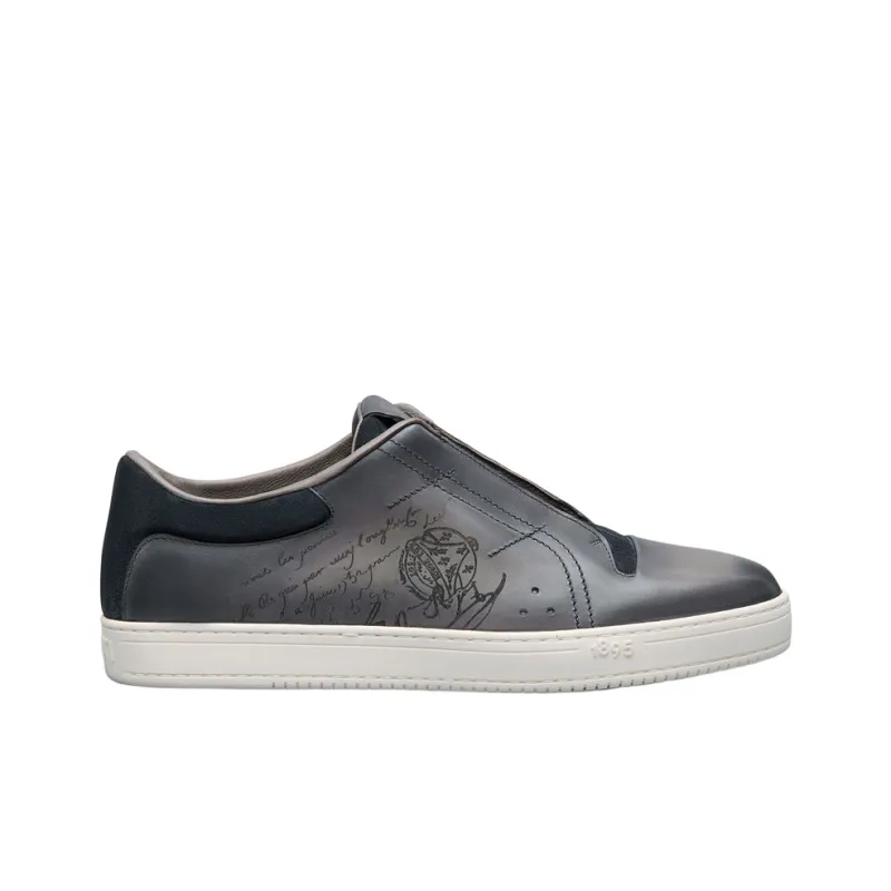 BERLUTI Playtime Scritto Low Top Skateboard Shoes Men's Black-1