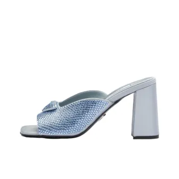PRADA Stylish Sandals 8.5cm Women's Blue