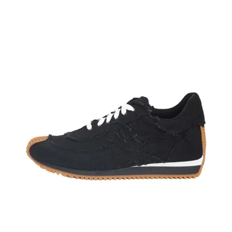 LOEWE Flow Runner Cushioning Low Top Sports Casual Shoes Men's Black-0
