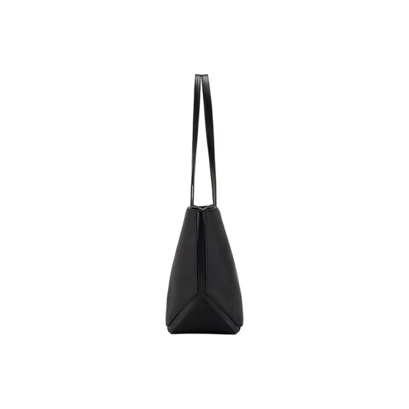 Hush Puppies Cow Leather Tote Shoulder Bag Handbag Commuter Bag Women's Black/Brown/Light Gray/Ecru-3