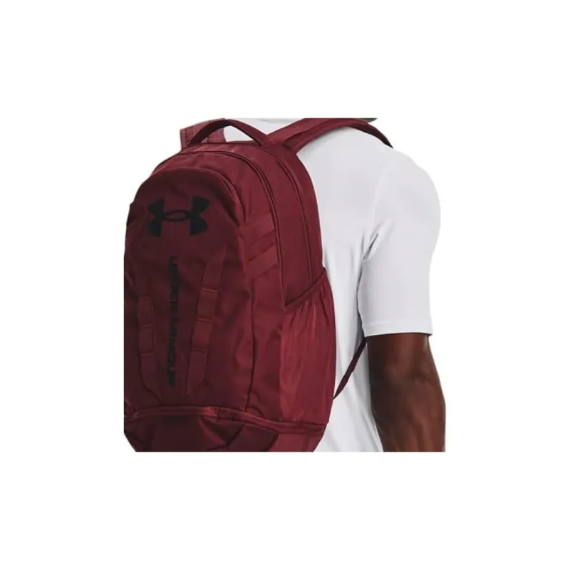 Under Armour Polyester Backpack Regular Unisex Red & Black-4