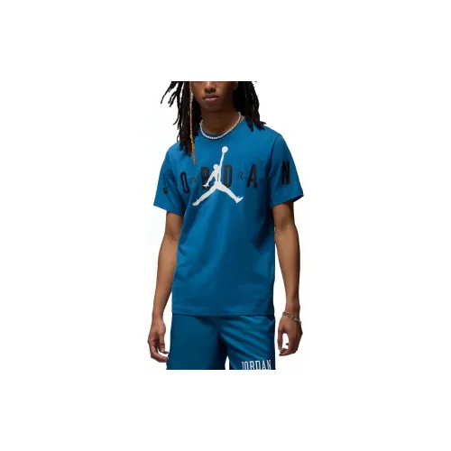 Jordan Air T-Shirts Men Industrial Blue