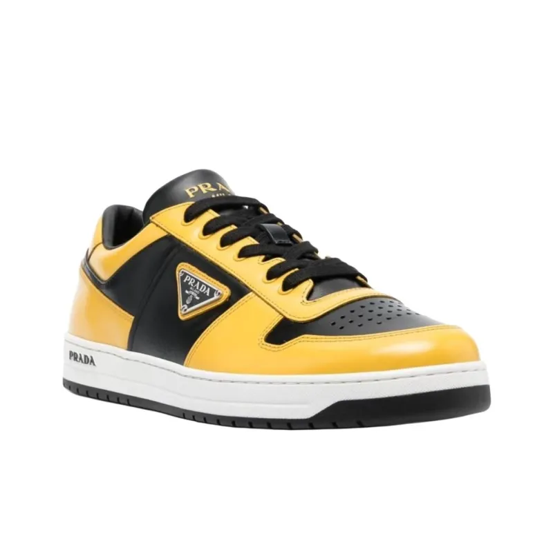 PRADA Prada Downtown Low Top Skateboard Shoes Men's Yellow Black-2