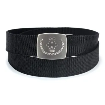 Mulinsen Western Denim Canvas Metal Buckle Trendy Vintage Youth Punk Jeans Belt Belt Unisex Width: 3.8cm
