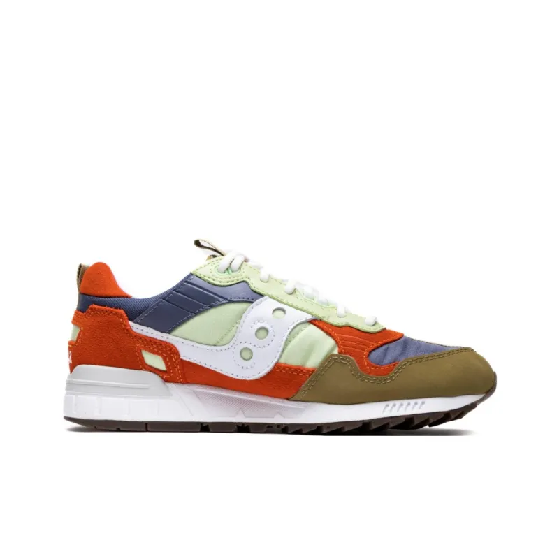 Saucony Shadow 5000 Abrasion Resistant Low Top Running Shoes Men's Green Orange-1