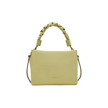 COCCINELLE Cow Leather Portable Crossbody Bag Shoulder Bag Small Size Women's Lemon Juice Color